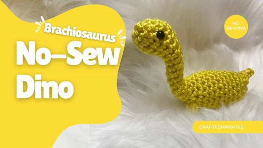 No-Sew Dino | Brachiosaurus Crochet Pattern