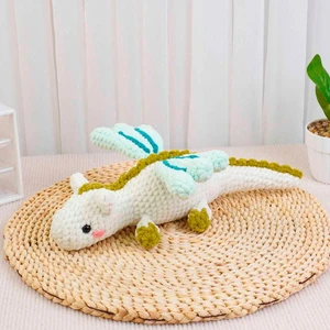 Small White Dragon Low Sew Crochet Pattern