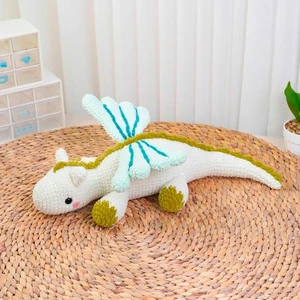 White Dragon Low Sew Crochet Pattern