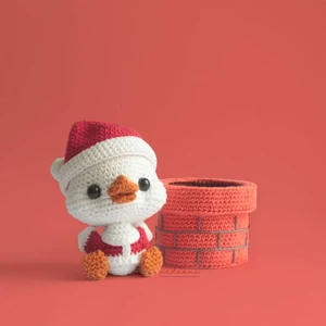 Christmas Santa Duck Amigurumi