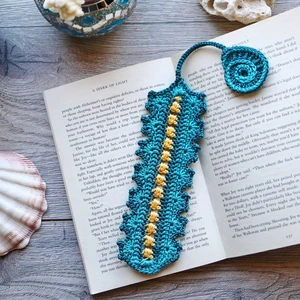 click to see Sunlit Depths Bookmark Crochet Pattern