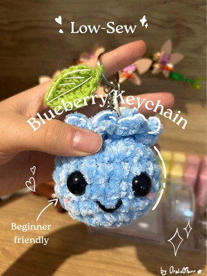 Blueberry Keychain