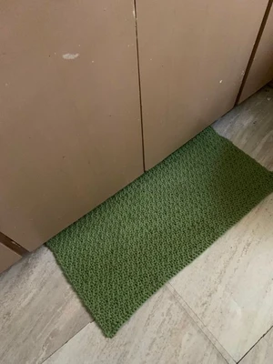 Lemon peel stitch sink runner