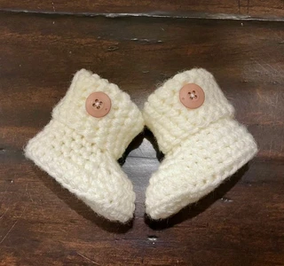Classic Cuffed Baby Booties