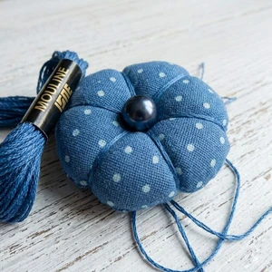 Japanese fabric flower  pincushion & brooch