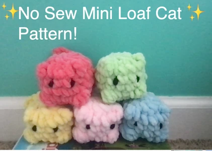 No sew Crochet loaf cat (mini)