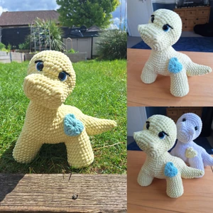 Douglas the Dinosaur low sew amigurumi easy crochet pattern
