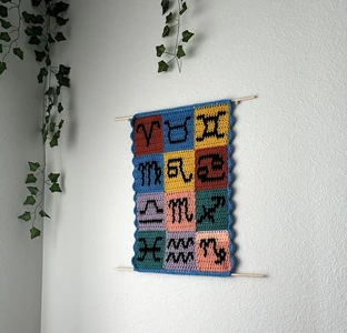 tiny zodiac colorwork graphics