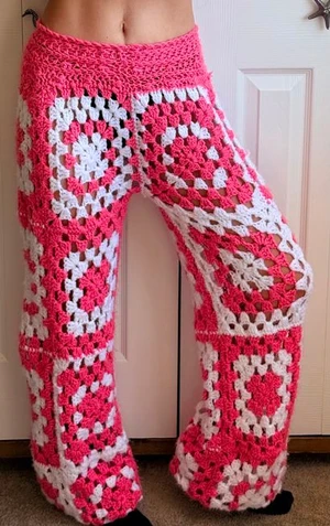 Y2k Granny Square Sweatpants