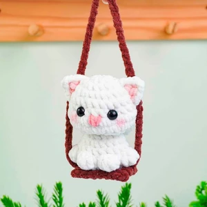 Cat On Swing Crochet Pattern