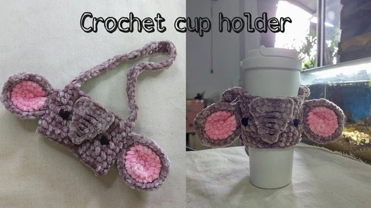 Easy Crochet Water Bottle Holder Tutorial ( ENG CC) #viral2025 #crochetforbeginners #howtomake