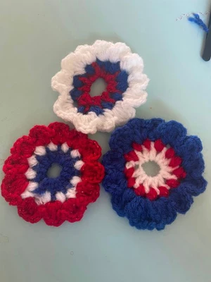 Firework Pop Crochet Banner Pattern | 4th of July Garland | Patriotic Textured Fireworks Decor