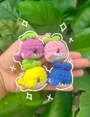 4-in-1 Fruit Whales (low-sew)
