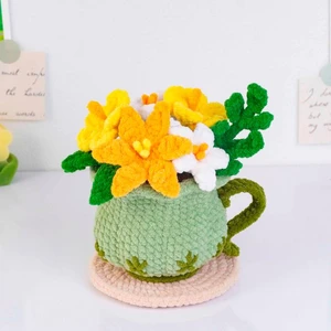 Flower Bloom Teacup Crochet Pattern