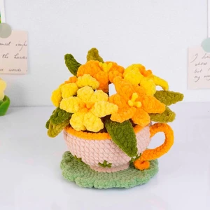 Lily Bloom Teacup Crochet Pattern