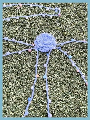 Beaded belt flower