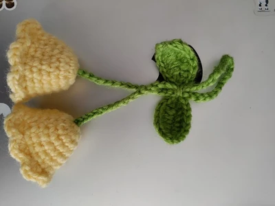 Lily of the valley hair tie