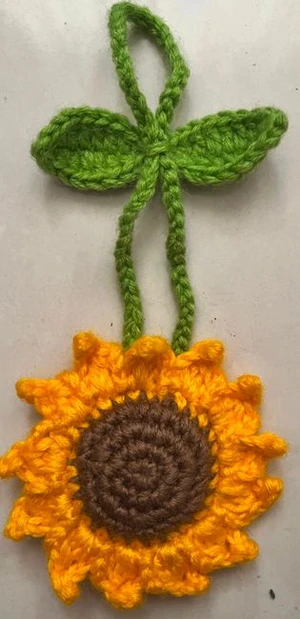 Sunflower hair tie