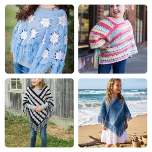 Girls\' Poncho Bundle