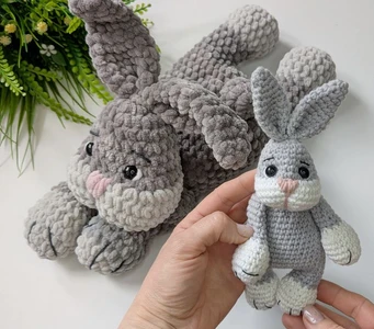 Crochet Bunny Baby Snuggler 2 in 1 Pattern, Easy Crochet Plush Rabbit