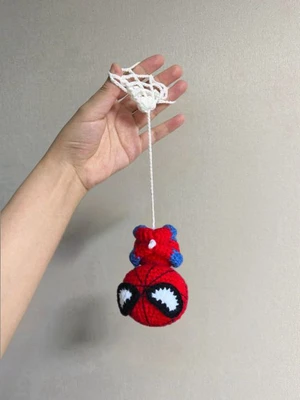 Spider-Man, Car Hanging Crochet, Super Hero (Video Included)
