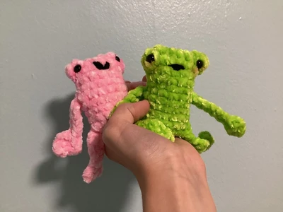 Leggy Frog plushie cute soft mini small frog