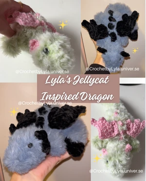 Lyla\'s Low-Sew Small Jellycat Inspired Dragon Pattern