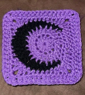 Crescent Moon Granny Square