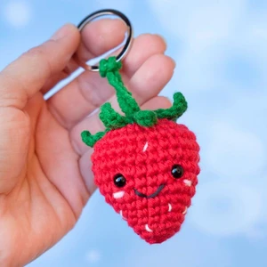 Strawberry Keychain Crochet pattern