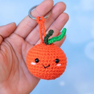 Orange Keychain Crochet pattern