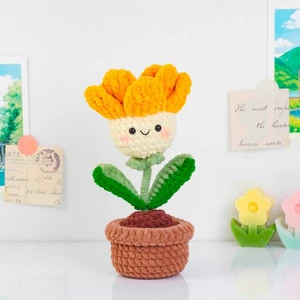Daisy Flower Pot Crochet Pattern