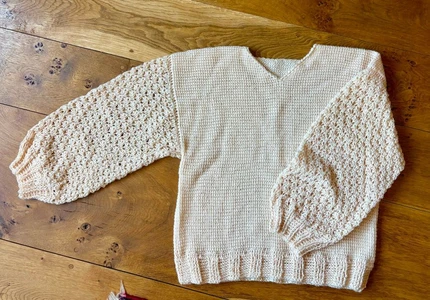 Spring Top With Flower Sleeves