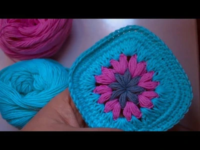 How to crochet granny square ✨ new color ‘ new pattern