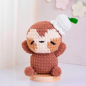 Bellflower Hat Sloth Crochet Pattern
