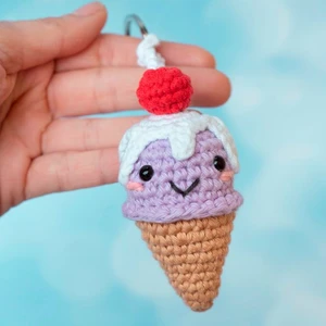 Ice cream cone Keychain