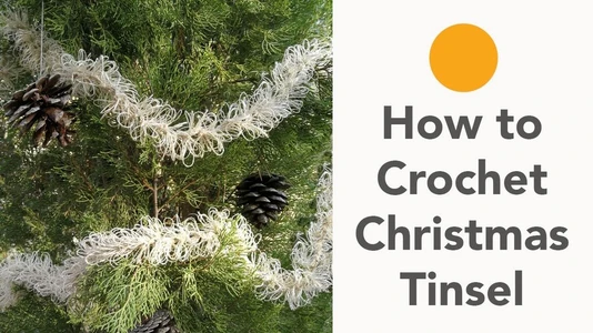 Crochet Christmas Garland Free Pattern | Crochet Tinsel Pattern
