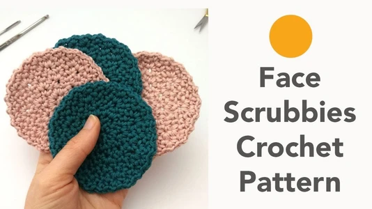 Face Scrubbies Crochet Pattern - Like Standard Cotton Facial Rounds