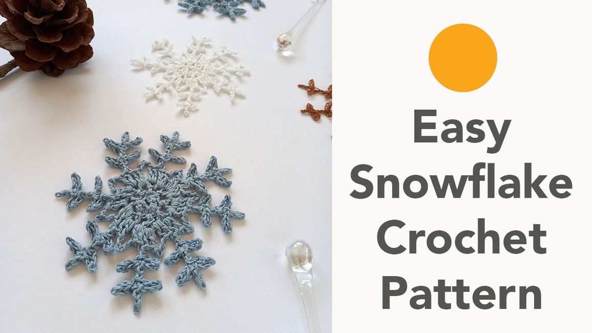 FREE Easy Crochet Snowflake Free: Crochet pattern | Ribblr