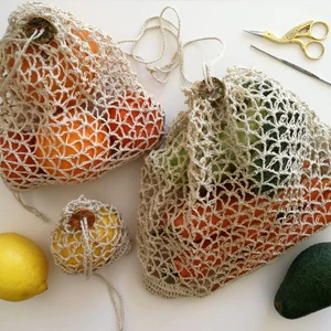 V for Veggies Produce Bag Crochet Pattern - Video Tutorial