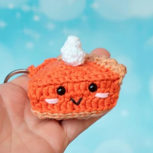 Pumpkin pie keychain