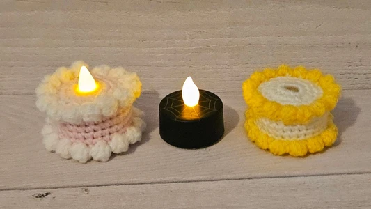 Birthday cake LED tealight cozy