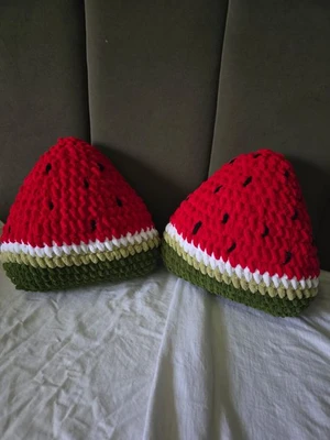 Watermelon slice pillow