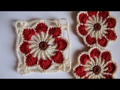 Granny square flower