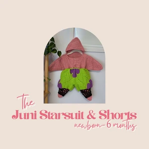 Juni Starsuit with Starsuit Shorts for Newborn to 6 months