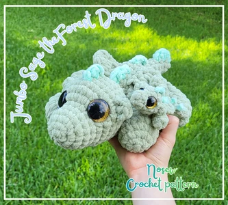 Jumbo Sage the forest dragon (nosew)