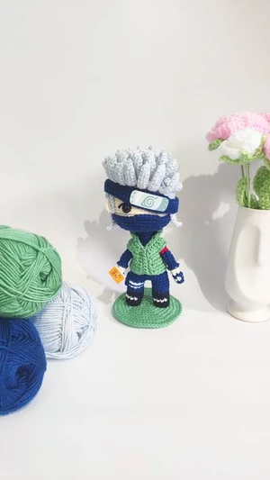 Kakashi Figurine Crochet Pattern