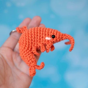 Shrimp Keychain crochet pattern