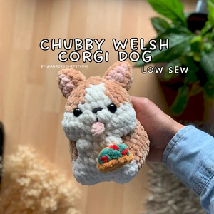 Chubby Welsh Corgi Dog - low sew