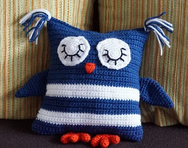 Crochet Pattern Cuddle Pillow Sleeping Owl