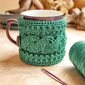 Druid Forest Crochet Mug Cozy Pattern